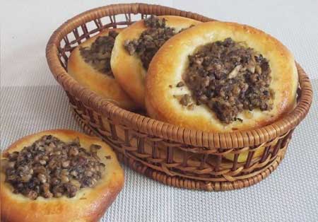 Ватрушки с грибами